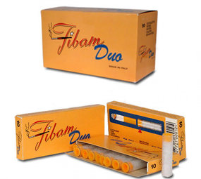 Fibam Zigarettenfilter 9mm Duo Filterpfeife