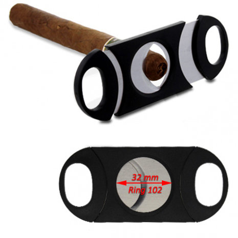 Bookwill Cigar cutter - Double cut - XL ?ò32MM metal