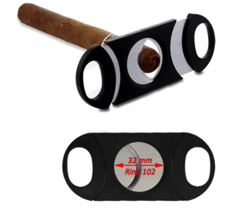 Sigarenknipper - Double cut - XL Ø32MM metaal