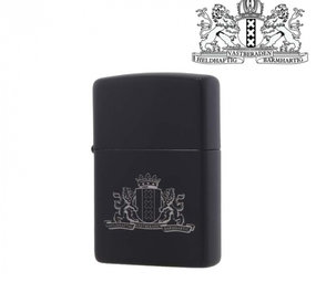 Zippo Black Matte (218C) - Amsterdam Zippo Black Matte (218C) - Amsterdam