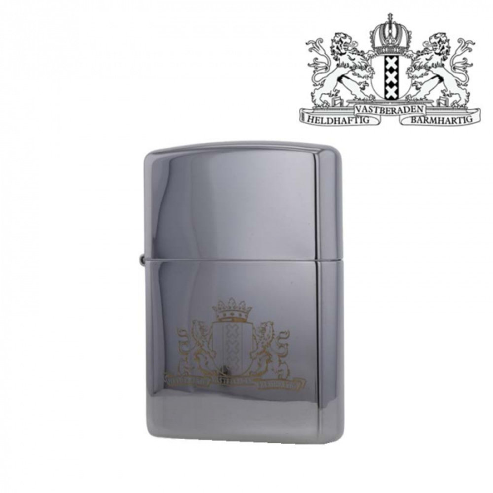 Zippo Black Matte (218C) - Amsterdam Zippo Black Matte (218C) - Amsterdam