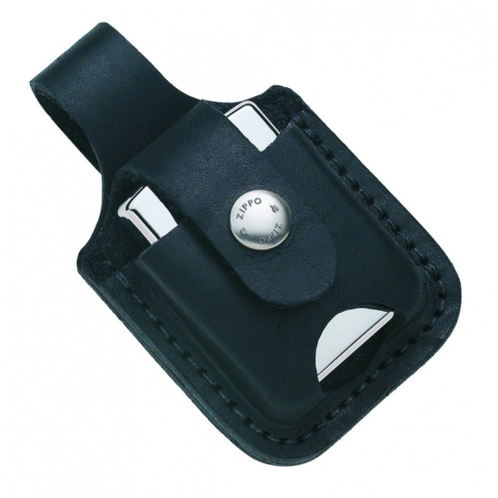 Zippo Lighter Pouche w/ Thumb Notch (Case) - Black Loop