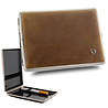 Bookwill Cigarette case - leather - 115x83x22 - suede chrome cognac Bookwill Cigarette case - leather - 115x83x22 - suede chrome cognac