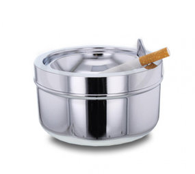 Bookwill Aschenbecher mit Klappe - 100mm - Chrom Bookwill Aschenbecher mit Klappe - 100mm - Chrom