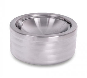 Bookwill Cendrier à rabat - 110mm - Nervuré - Chrome Bookwill Cendrier à rabat - 110mm - Nervuré - Chrome