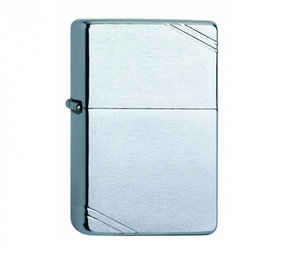 Zippo Regular - Vintage Chrome Brushed Zippo Regular - Vintage Chrome Brushed
