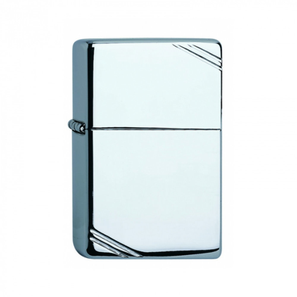 Zippo Regulär - Vintage Chrom Poliert Zippo Regulär - Vintage Chrom Poliert