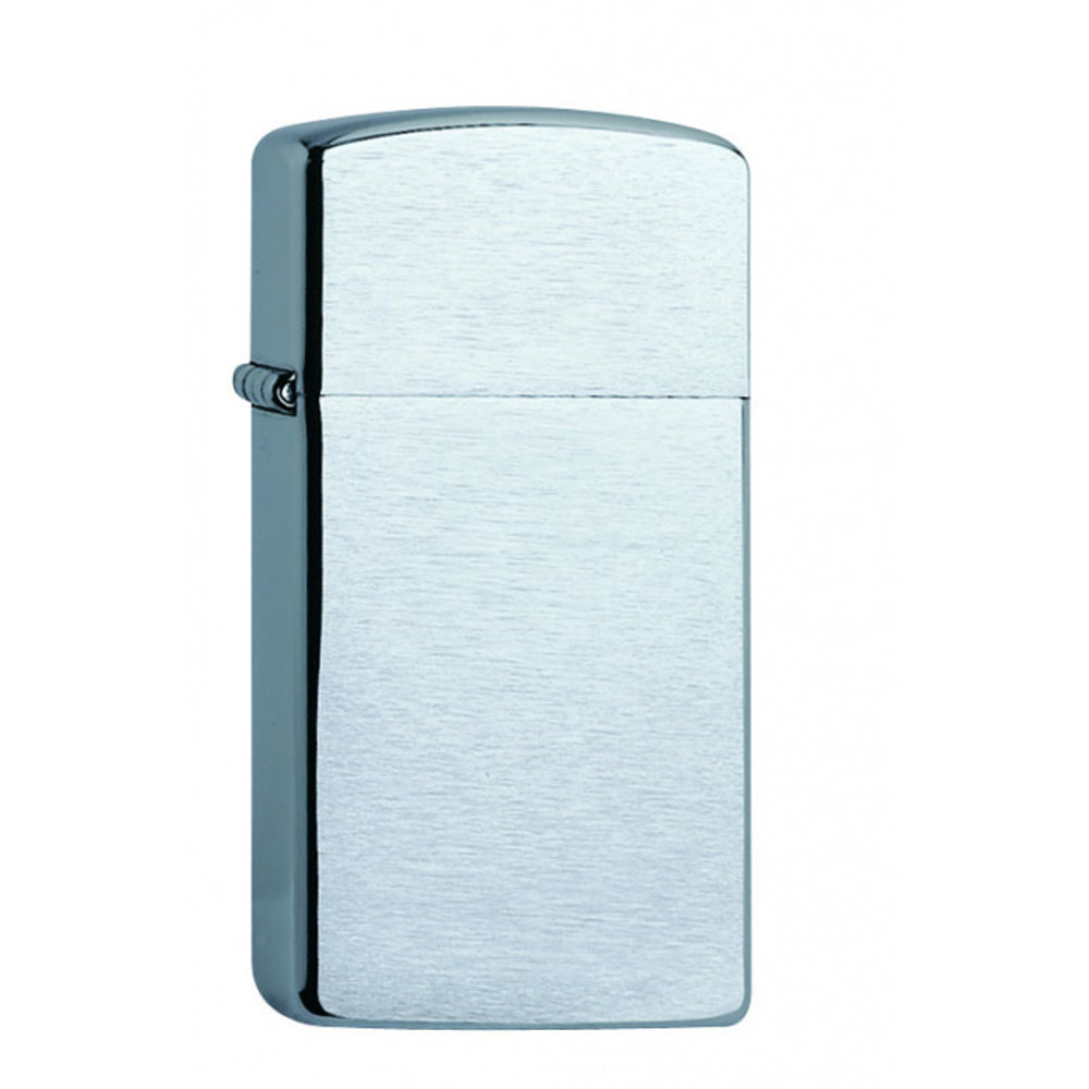 Zippo Slim - Chrome Brushed Zippo Slim - Chrome Brushed