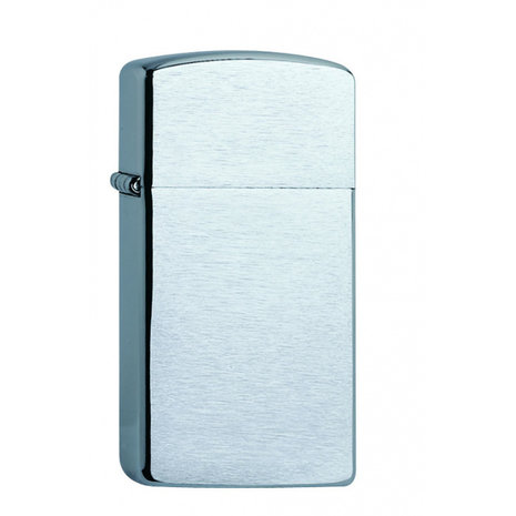 Zippo Slim - Chrome Brushed Zippo Slim - Chrome Brushed