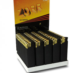 Zorr Wegwerp piezo - zwart goud rubber - display (50-stuks) Zorr Wegwerp piezo - zwart goud rubber - display (50-stuks)