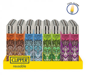 Clipper Vuursteen aansteker - Leaves world 1 - Display (48-stuks) Clipper Vuursteen aansteker - Leaves world 1 - Display (48-stuks)
