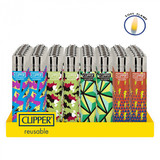 Clipper Feuerzeug mit Feuerstein - Zufälliges Muster - Display (48er-Pack) Clipper Feuerzeug mit Feuerstein - Zufälliges Muster - Display (48er-Pack)