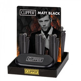 Clipper Briquet en métal petit silex - Noir - Présentoir + Coffret cadeau (12 pièces) Clipper Briquet en métal petit silex - Noir - Présentoir + Coffret cadeau (12 pièces)