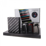 Silver match Double Blueflame Lighter - Display (6-Pack) Silver match Double Blueflame Lighter - Display (6-Pack)