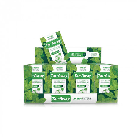 Tar-Away Green filters 20 pieces - Display (20-pieces)