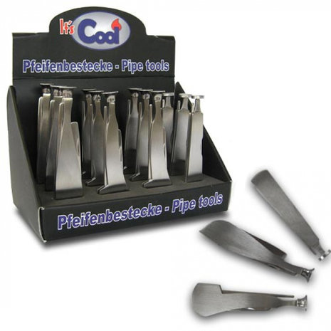 Cool Couverts à pipe - 3 pièces - Forme vari - Présentoir (12 pièces) Cool Couverts à pipe - 3 pièces - Forme vari - Présentoir (12 pièces)
