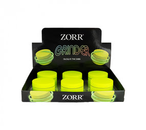 Zorr Grinder - Glow in the dark - 52 mm 4 parts - Display (6-pieces) Zorr Grinder - Glow in the dark - 52 mm 4 parts - Display (6-pieces)