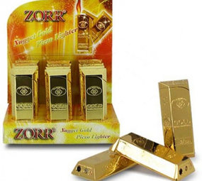 Zorr Gold Nugget Polished - Piezo lighter