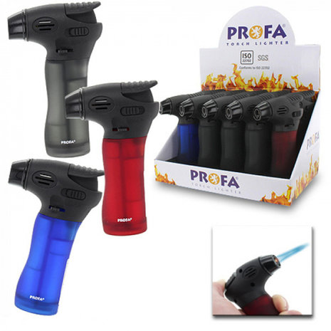 Profa Torch/Jet aansteker - Dark Frost - Display (10-stuks)