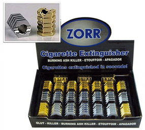 Zorr Cigarette Extinguisher - Open - Hexagon - Display (24-Pack) Zorr Cigarette Extinguisher - Open - Hexagon - Display (24-Pack)