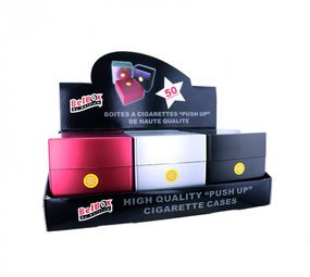 belbox Sig.box/huls - Plastic - 85mm - 50 Sig. - Metalic - Display (9-stuks) belbox Sig.box/huls - Plastic - 85mm - 50 Sig. - Metalic - Display (9-stuks)