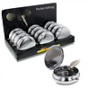 wildfire Bag ashtray - classic chrome - display (12-pieces)