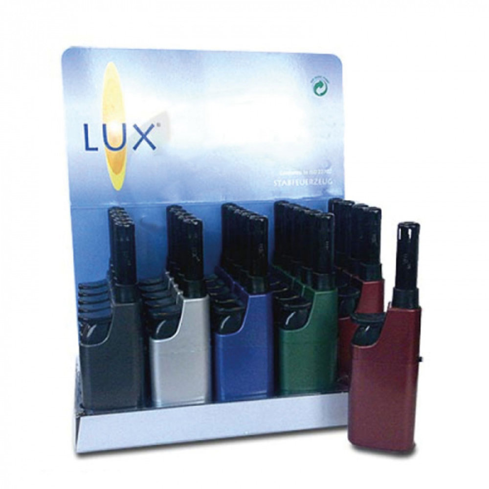 Lux Mini briquet MPL - Métallisé - Présentoir (paquet de 25) Lux Mini briquet MPL - Métallisé - Présentoir (paquet de 25)