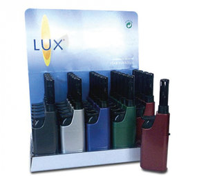 Lux Mini MPL aansteker - Metallic - Display (25-stuks) Lux Mini MPL aansteker - Metallic - Display (25-stuks)