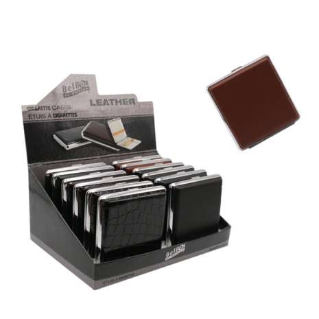 belbox Étui à cigarettes 18 Sig. - Aspect cuir belbox Étui à cigarettes 18 Sig. - Aspect cuir