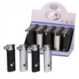 Cool Wegwerp Piezo Pijp - Zwart&Chroom - PIJP - Display (25-stuks) Cool Wegwerp Piezo Pijp - Zwart&Chroom - PIJP - Display (25-stuks)