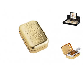 Angelo Taschenaschenbecher - 60x40x20mm - Gold - Display (9-teilig) Angelo Taschenaschenbecher - 60x40x20mm - Gold - Display (9-teilig)