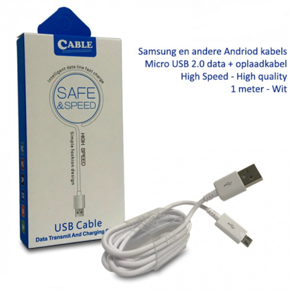 Bookwill Micro USB kabel - Android/Samsung Bookwill Micro USB kabel - Android/Samsung