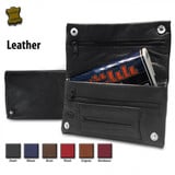 Bookwill Shag-Tasche - Doppelter Reißverschluss - Leder - Bookwill Shag-Tasche - Doppelter Reißverschluss - Leder -
