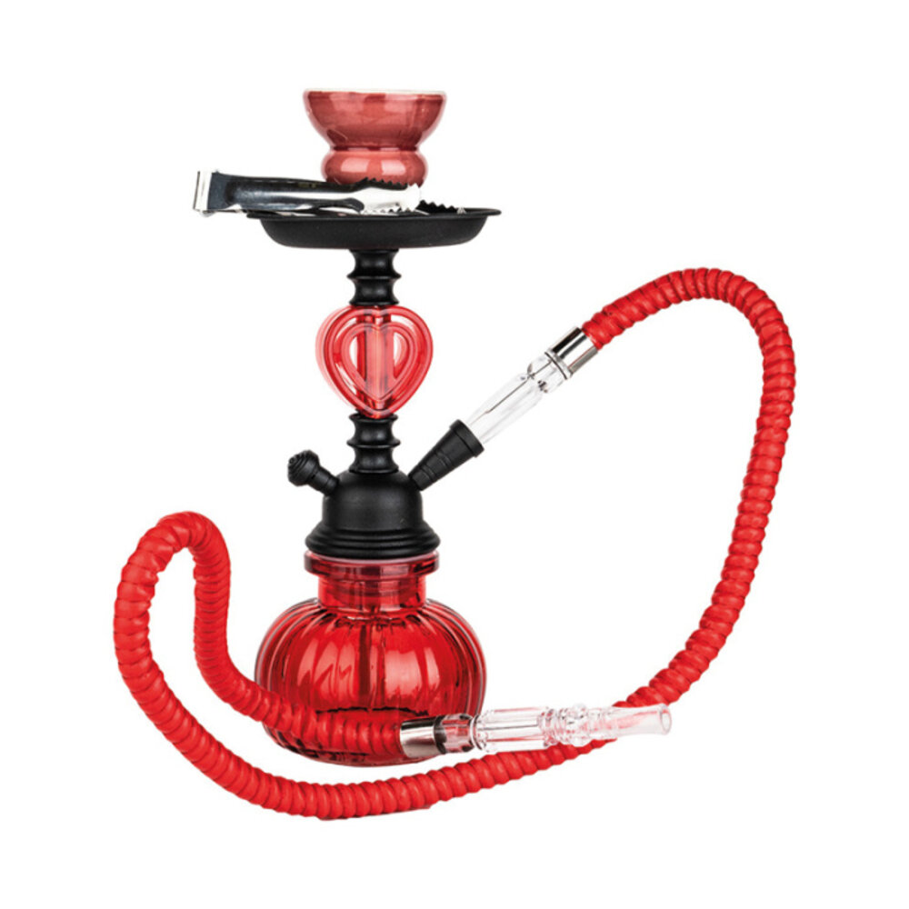 Hookah Hookah waterpijp set (1-slang) Rood 25 CM Hookah Hookah waterpijp set (1-slang) Rood 25 CM