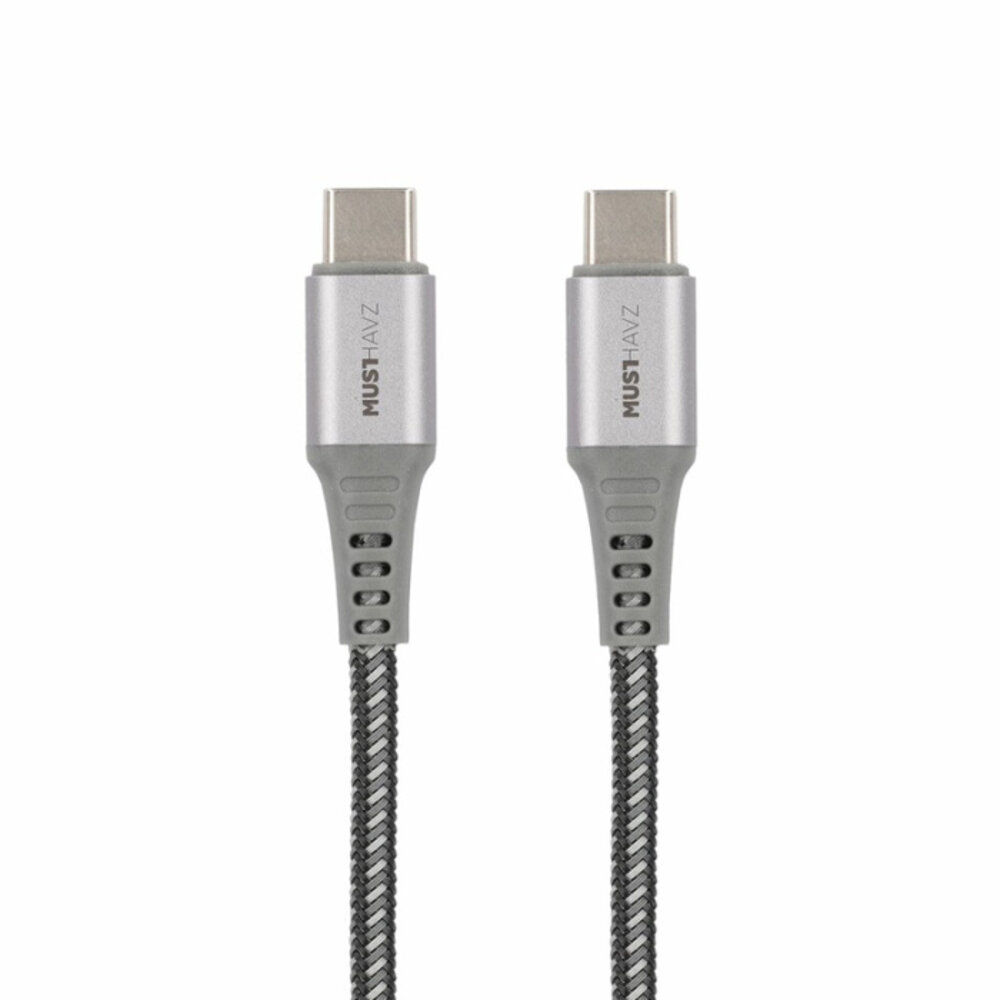 Musthavz USB-C 2.0 auf USB-C Nylonkabel - 1M Musthavz USB-C 2.0 auf USB-C Nylonkabel - 1M