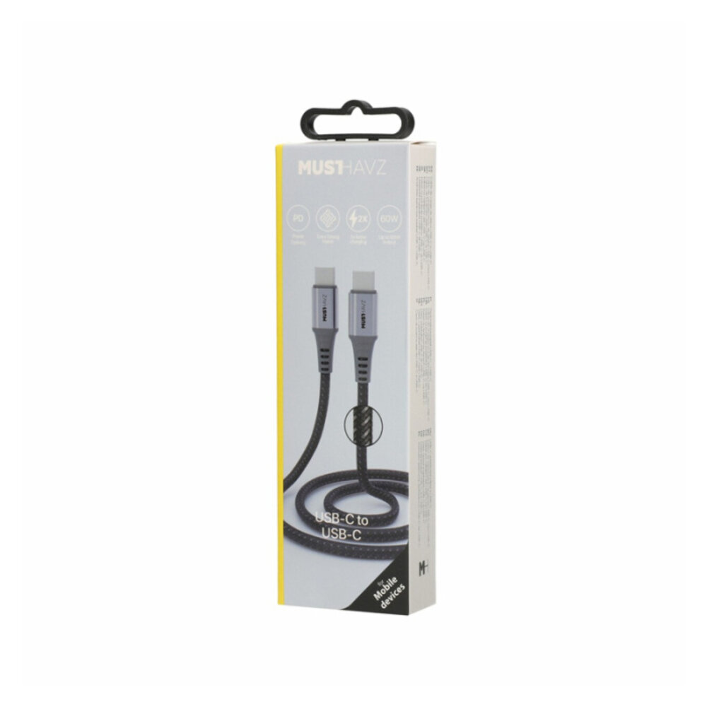 Musthavz USB-C To Lightning MFi Nylon Cable - 1M Musthavz USB-C To Lightning MFi Nylon Cable - 1M