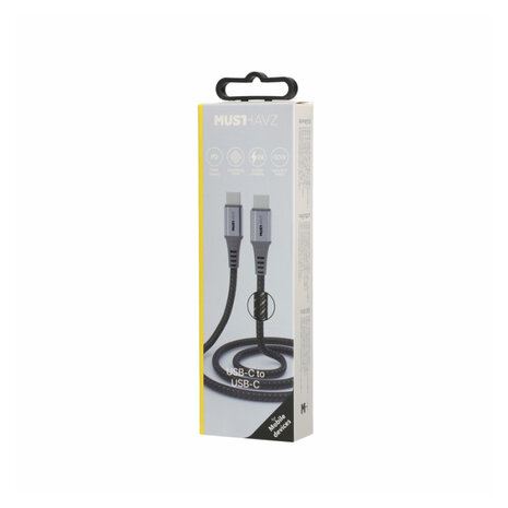 Musthavz USB-C To Lightning MFi Nylon Cable - 1M Musthavz USB-C To Lightning MFi Nylon Cable - 1M