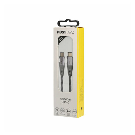 Musthavz Câble en nylon USB-C vers Lightning MFi - 1 m Musthavz Câble en nylon USB-C vers Lightning MFi - 1 m