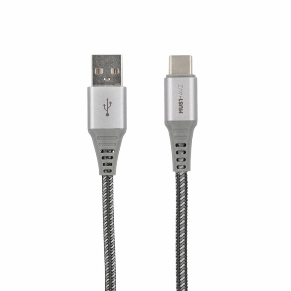 Musthavz Câble en nylon USB-A 2.0 vers USB-C - 1M Musthavz Câble en nylon USB-A 2.0 vers USB-C - 1M