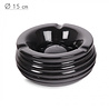 Bookwill Keramiek Asbak - 150mm - Ribbel - Zwart Bookwill Keramiek Asbak - 150mm - Ribbel - Zwart
