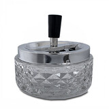 Bookwill Draai-asbak - 120mm - Rond - Glas Bookwill Draai-asbak - 120mm - Rond - Glas