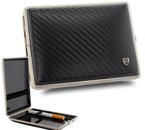 Bookwill Sigarettenkoker - Leer - 115x83x22 - Black Carbon Bookwill Sigarettenkoker - Leer - 115x83x22 - Black Carbon