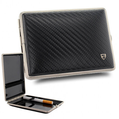Bookwill Sigarettenkoker - Leer - 115x83x22 - Black Carbon Bookwill Sigarettenkoker - Leer - 115x83x22 - Black Carbon