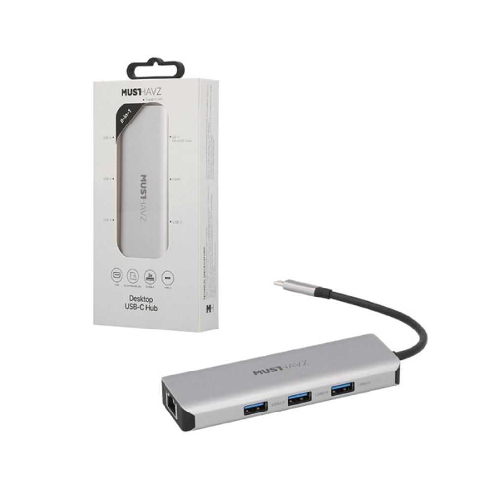 Musthavz Hub USB-C de bureau 8-en-1