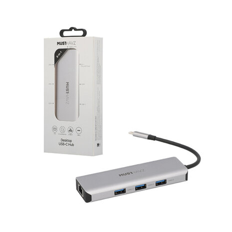 Musthavz Hub USB-C de bureau 8-en-1