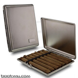 Bookwill Sigarenkoker - 104x127x12mm - 7x W.Havana / Senoritas - Nikkel - 1 Stuk Bookwill Sigarenkoker - 104x127x12mm - 7x W.Havana / Senoritas - Nikkel - 1 Stuk