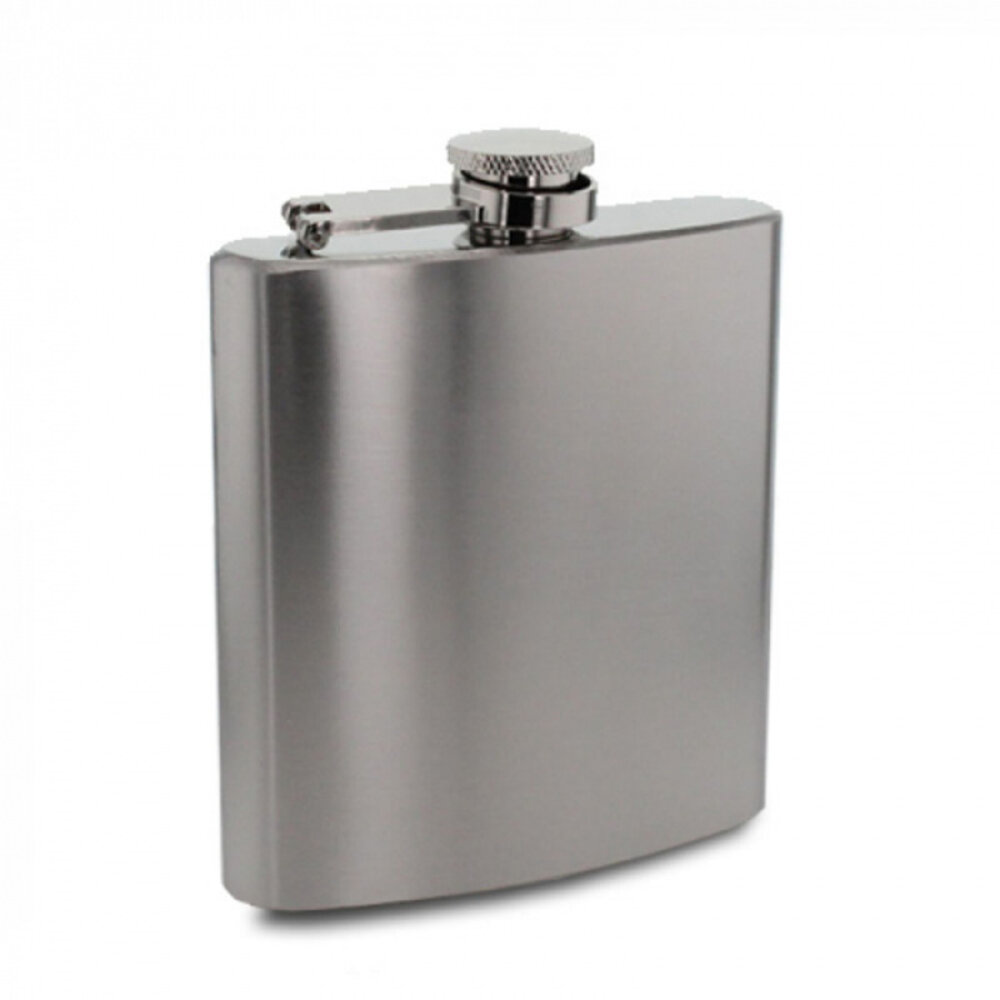 Bookwill Getränkeflasche - Medium 6oz - Chrom Satin Bookwill Getränkeflasche - Medium 6oz - Chrom Satin