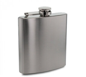 Bookwill Drankflacon - Medium 6oz - Chrome Satin Bookwill Drankflacon - Medium 6oz - Chrome Satin