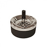 Bookwill Rotating ashtray - 135mm - Chrome/Black Bookwill Rotating ashtray - 135mm - Chrome/Black