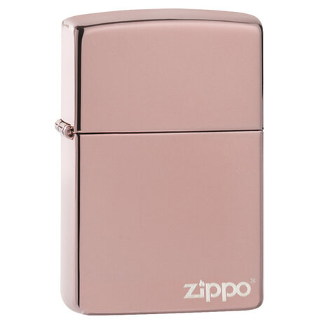 Zippo Zippo Regular - Rose polie avec logo Zippo Zippo Zippo Regular - Rose polie avec logo Zippo